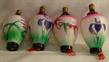 Figural milk glass lanterns set of 4 vintage